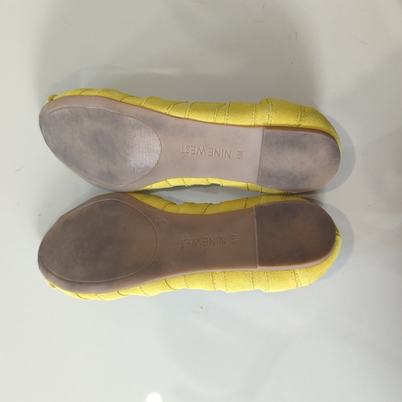 Nine West Yellow Suede Flats - Picture 7 of 11